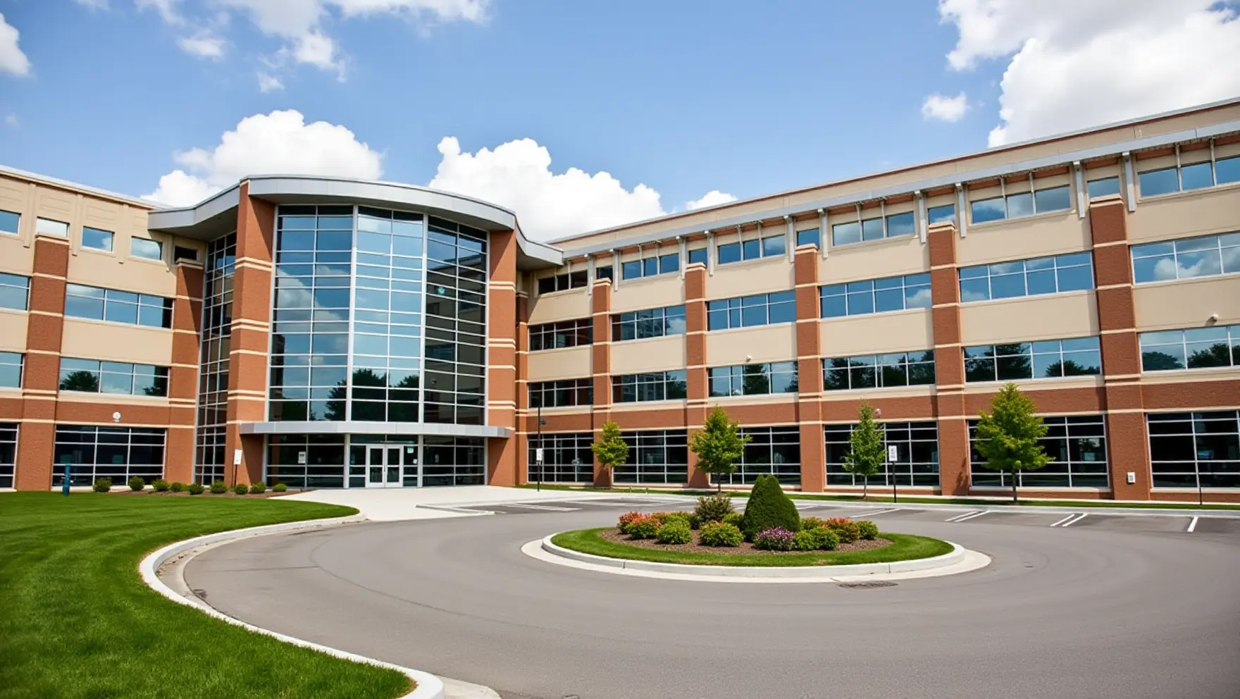 An AI-generated image of the outside of a hospital